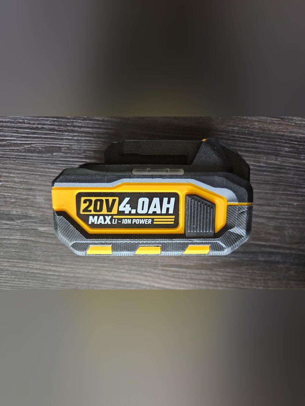 20V 4.0AH Lithium-Ion Battery Pack in Yellow and Black